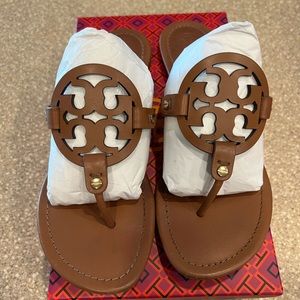 Tory Burch Miller sandals in Vintage Vachetta (brown) size 9